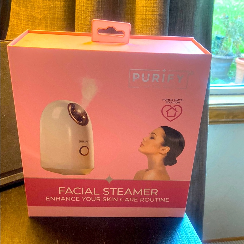 Purify Facial Steamer - Pink and White